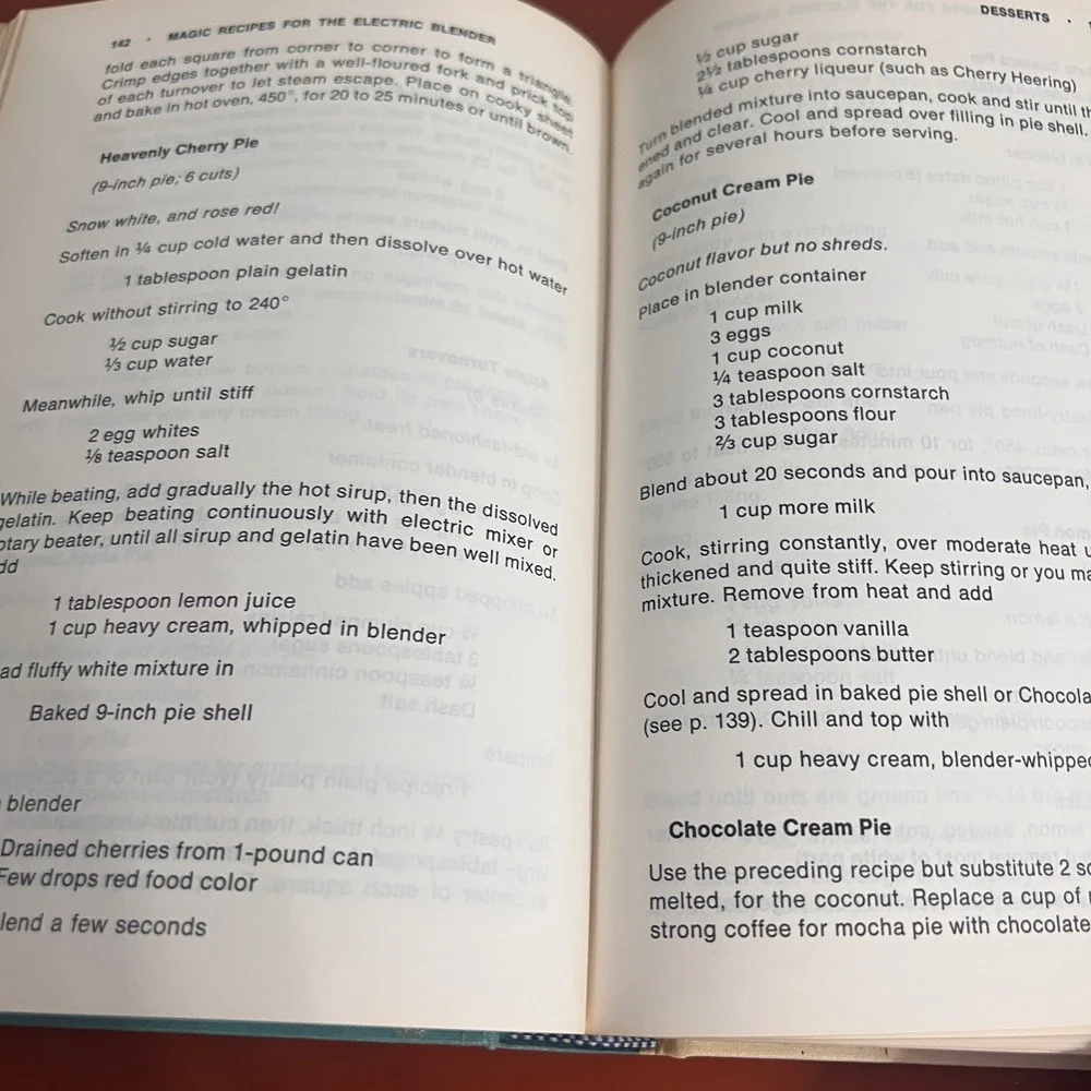 Mary Meades Magic Recipes Cookbook Electric Blender Ruth Ellen Church 1965